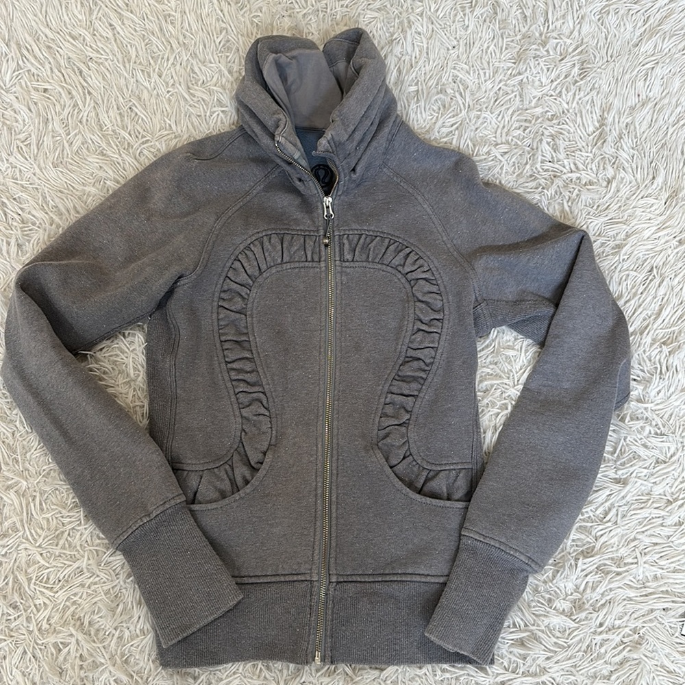 Lululemon Cuddle Up Jacket Heathered Blurred Grey / Blurred Grey - Glitter!